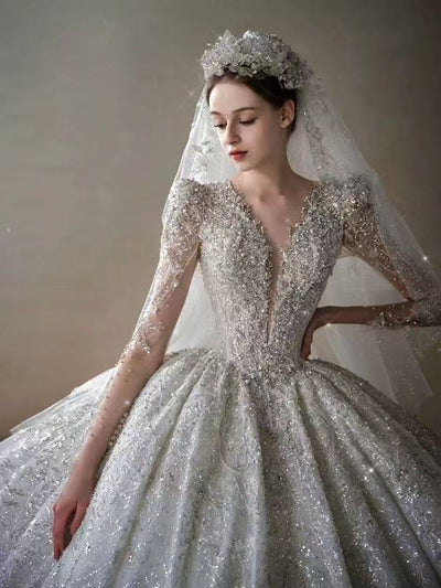 DIVINE 01  3D FLOWERS WITH TULLE SWEETHEART WEDDING DRESS