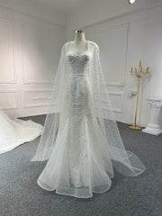 BYG#WL53 LACE BEADINGS A LINE WEDDING DRESS