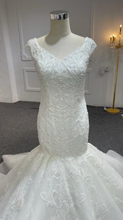 BYG#224A high quality lace mermaid dress