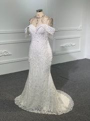 BYG004 LUXURY Mermaid wedding dress with bubble hem