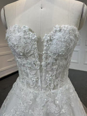 BYG503 STRAPLESS A LINE WEDDING DRESS