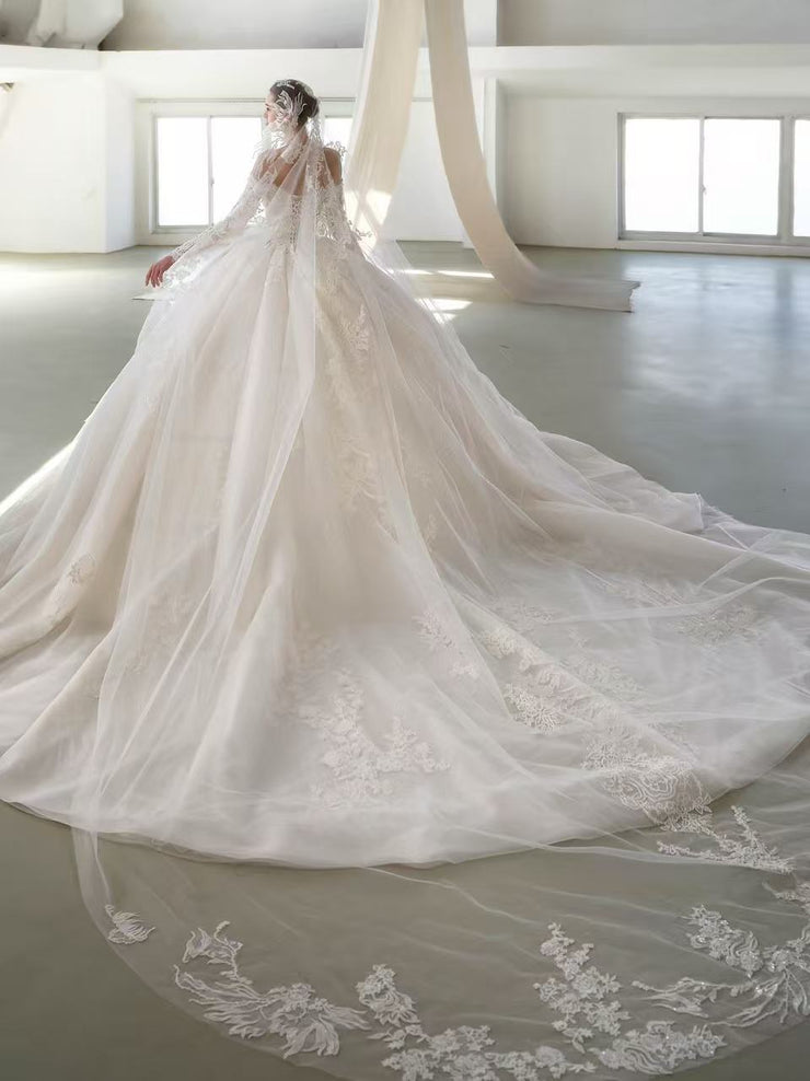 X25-89 STRAPLESS WEDDING DRESS INSPIRED BY FOREST FAIRIES