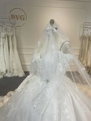 BYG24-27 CALSSIC BALL GROWN WEDDING DRESS