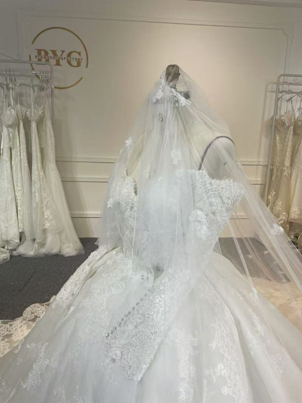 BYG24-27 CALSSIC BALL GROWN WEDDING DRESS