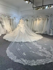 DIVINE 08 ELEGANT RUCHED COREST BODICE WEDDING DRESS