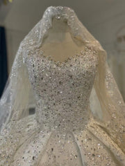 BYG24-28 CLASSIC ALL-OVER BEADED WEDDING DRESS