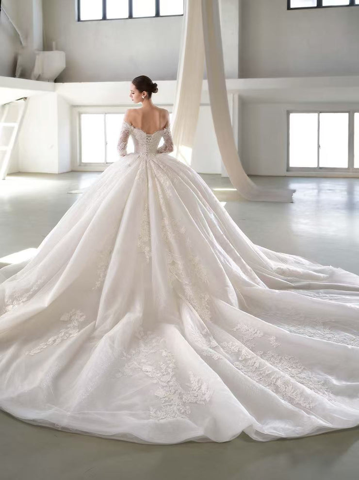 X25-89 STRAPLESS WEDDING DRESS INSPIRED BY FOREST FAIRIES