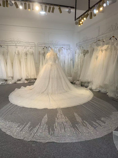 BYG25-6 A STRAPLESS WEDDING DRESS LIKE A DIAMOND GALAXY