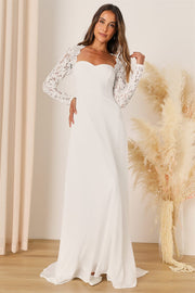 BYG-33 Long Sleeve A-line Wedding Dress