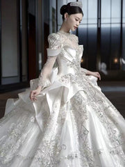 DIVINE 08 ELEGANT RUCHED COREST BODICE WEDDING DRESS