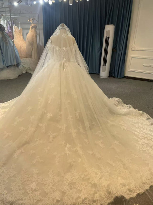 BYG24-27 CALSSIC BALL GROWN WEDDING DRESS