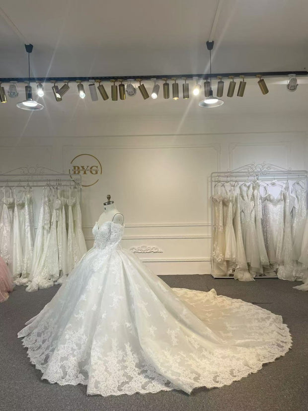 BYG24-27 CALSSIC BALL GROWN WEDDING DRESS