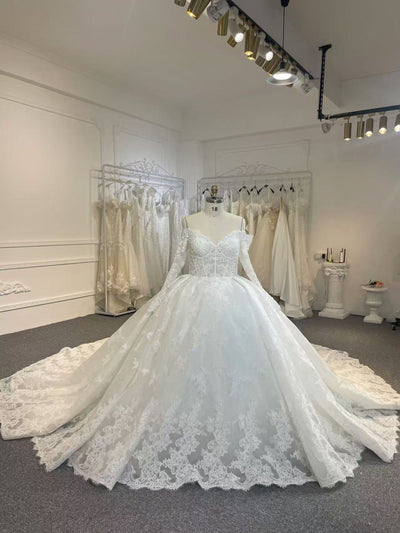 BYG24-27 CALSSIC BALL GROWN WEDDING DRESS