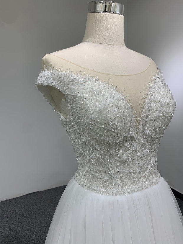 BYG simply A line bridal dress tulle