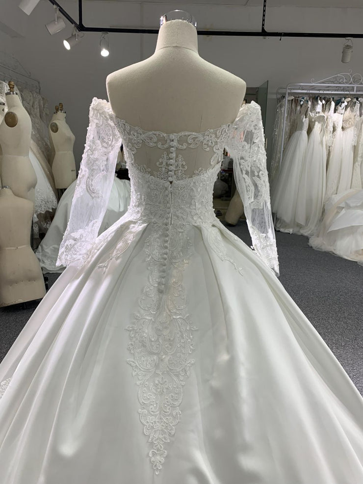 ivory taffeta wedding dress Carol Taffeta Maxi Gown / Ivory | MESHKI