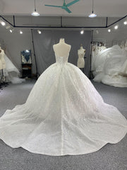 B207# Large Trail Wedding Grwon Dress with beaded Vest body