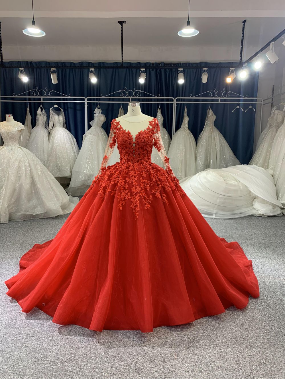 Heavy beading luxury ball gown  BYG Wedding Factory