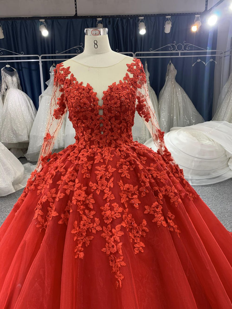 red long trail dress Red Trail Gown | Wedding Gown