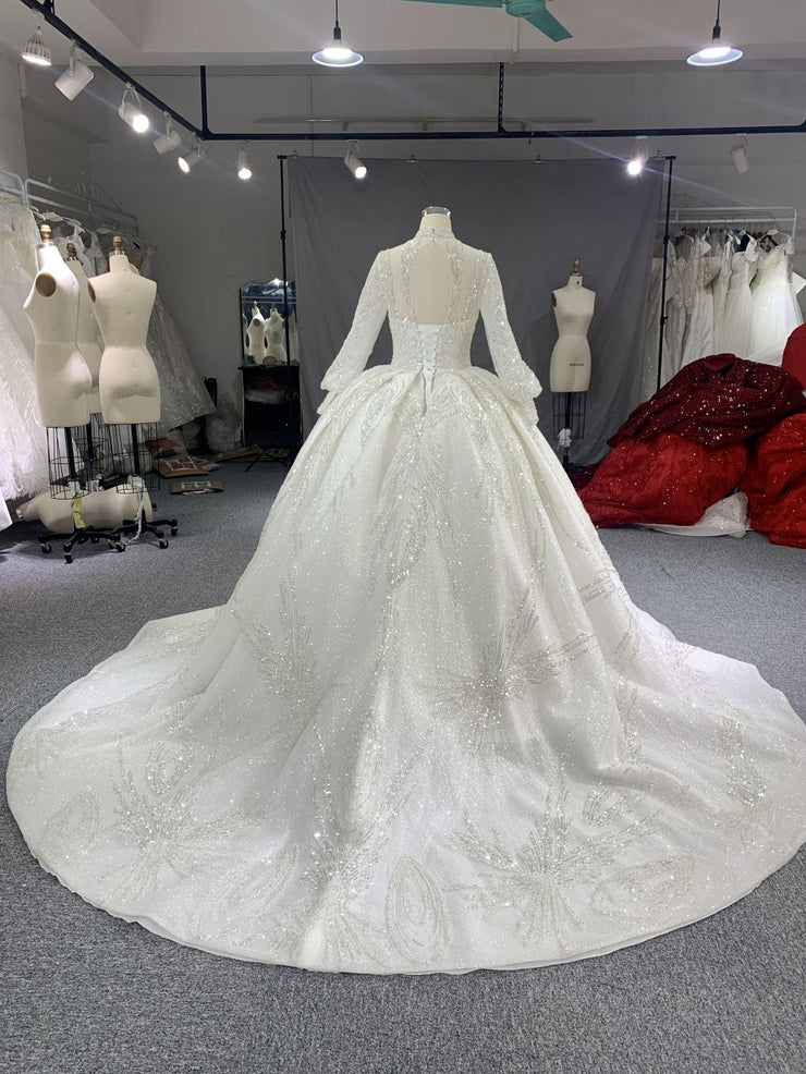 B217#Luxury crystal beaded embroidery bling fairy wedding dress 40 B217#Luxury crystal beaded embroidery bling fairy wedding dress 40