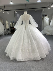 R2029 Sequin Embroider sew Layout Multi-large Wedding dress