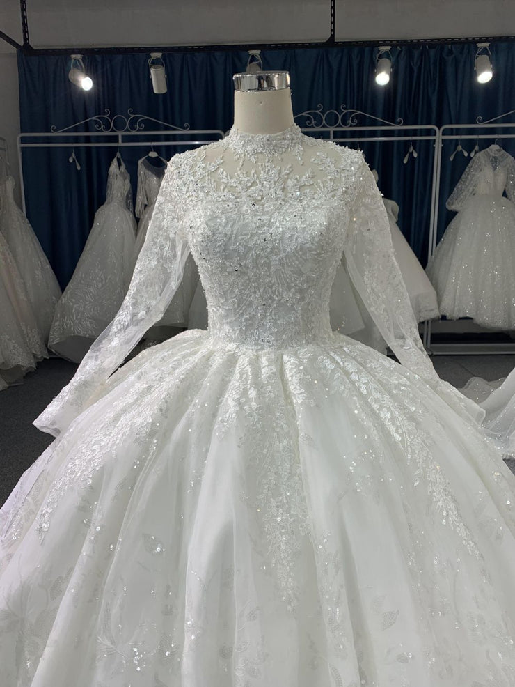 long sleeve halter top wedding dress long sleeve halter top wedding dress Lace A-Line Halter Wedding Dress with 3D Flower Sleeves,