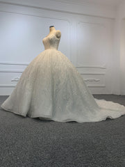 B213# Wedding Dresses New White/Ivory Beadding Wedding Dress Bridal Gown