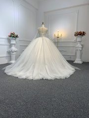 Z034-BYG  SPEICAL NECKLINE WITH BEAUTIFUL BEADING BALL GOWN