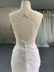 BYG beautiful lace sexy mermaid wedding dress