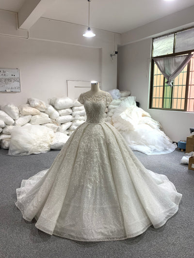 BYG 2020 sparkling portrait vintage bridal gown