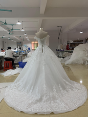 BYG princess wedding dress off the shoulder bridal gown Ball gown wedding dress BYG Wedding Factory 