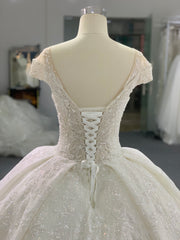 BYG high quality sequin wedding gown