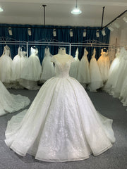 BYG high quality sequin wedding gown