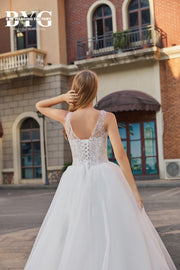 BYG #J27 good quality good price beautiful A line wedding dress