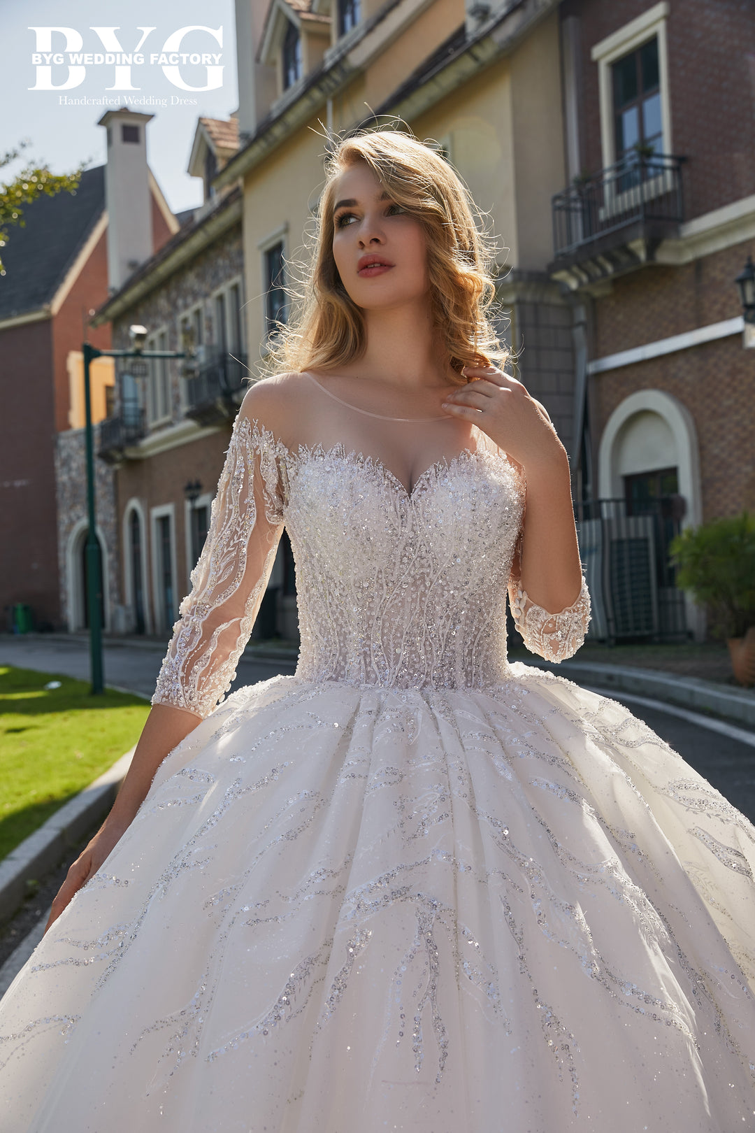 heavily beaded wedding dress 15 Beaded Wedding Dress Ideas