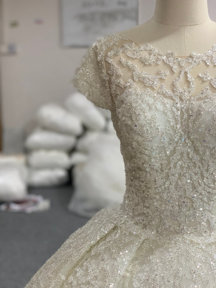 BYG 2020 sparkling portrait vintage bridal gown