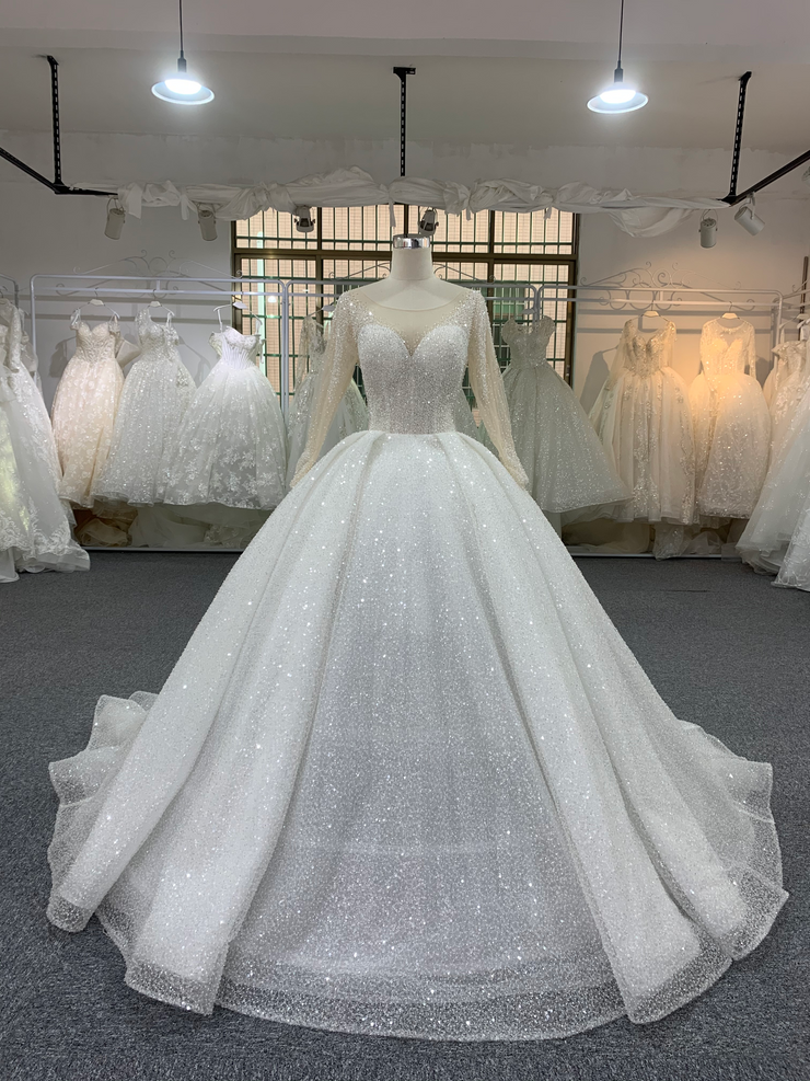 BYG luxury high end heavy beading crystal bridal gown 48 BYG luxury high end heavy beading crystal bridal gown 48